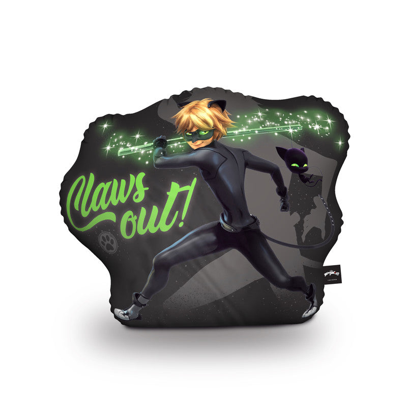 Claws Out Cat Noir Throw Pillow By Miraculous