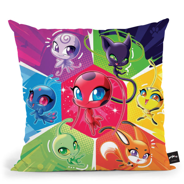 The Kwamis Throw Pillow By Miraculous