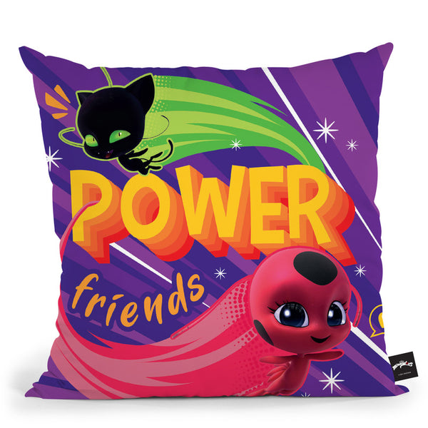 Power Friends Tikki Plagg Throw Pillow By Miraculous