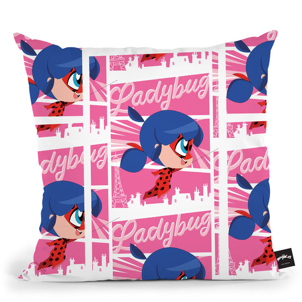 Ladybug On A Mission Throw Pillow By Miraculous