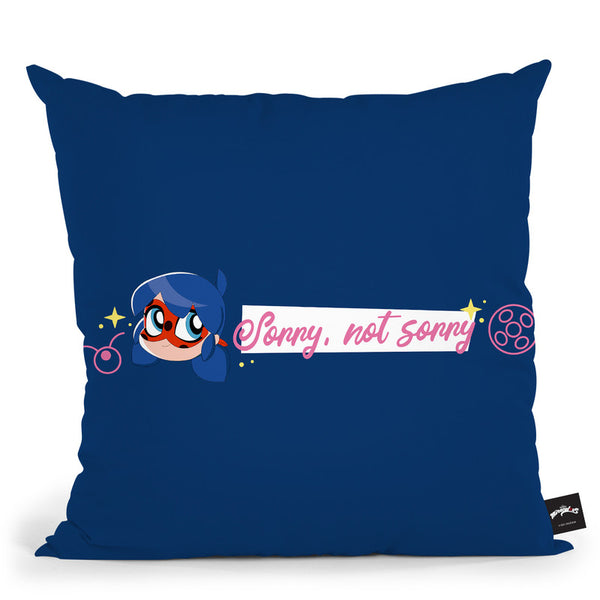 Ladybug Sorry Not Sorry Throw Pillow By Miraculous